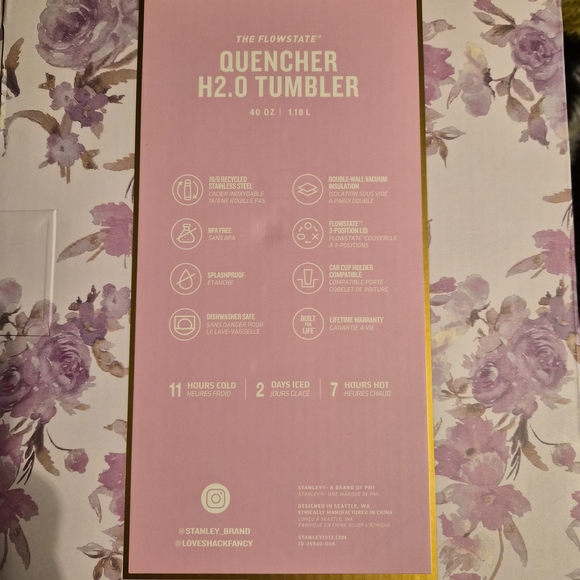 Stanley Lavender and Gold Floral Thermos - Picture 3 of 7